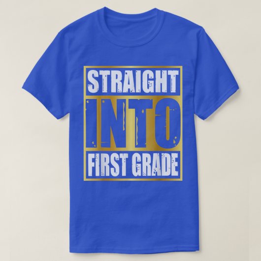 1年生にストレート新学期チームギフト Tシャツ (デザイン正面)