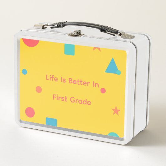 1年生のお弁当箱 メタルランチボックス (正面)