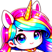 1年生のアニメunicorn女の子引用文ブラックピンク tシャツ