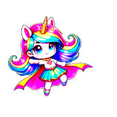 1年生のアニメunicorn女の子引用文ブラックピンク tシャツ