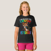 1年生のキツネTシャツを潰す準備ができている Tシャツ (正面フル)