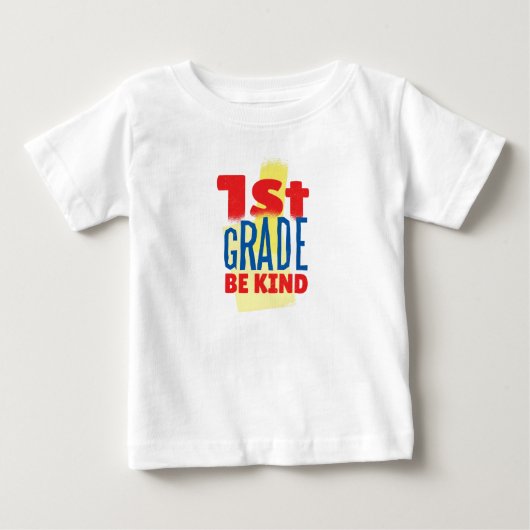 1年生のグラフィックアート ベビーTシャツ (正面)
