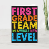 1年生のチームが新たなレベルで教師に カード (正面)