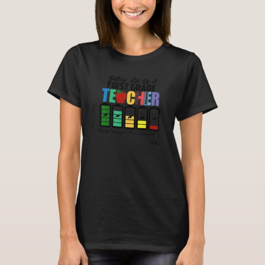 1年生のバッテリ寿命先生初日 Tシャツ (正面)