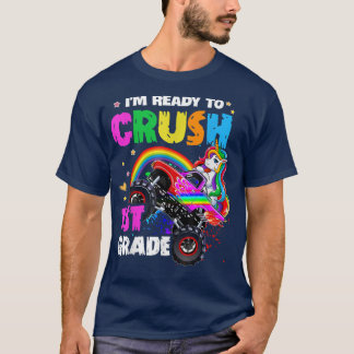 1年生のモンスタートラックユニコーンをクラッシュする準備ができている Tシャツ