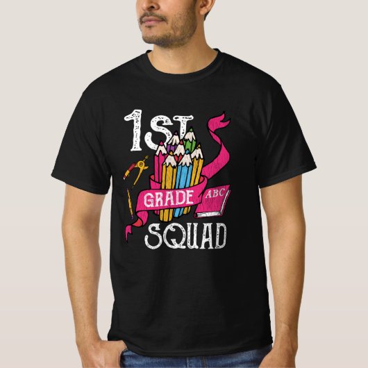 1年生の仲間たち バックトゥスクール キッズギフト Tシャツ (正面)
