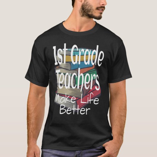 1年生の先生が人生をより良く先生教えす Tシャツ (正面)