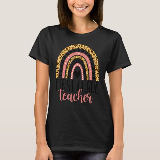1年生の先生 小学校1年生の先生 いよいよ学校スタート Tシャツ (正面)