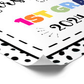 1年生の写真プロップサインの最初の日 ポスター (角)