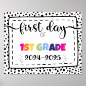 1年生の写真プロップサインの最初の日 ポスター (正面)