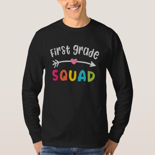 1年生の分隊の学生先生戻るScho Tシャツ (正面)