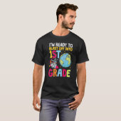 1年生の宇宙飛行士に爆破する準備ができている宇宙 Tシャツ (正面フル)