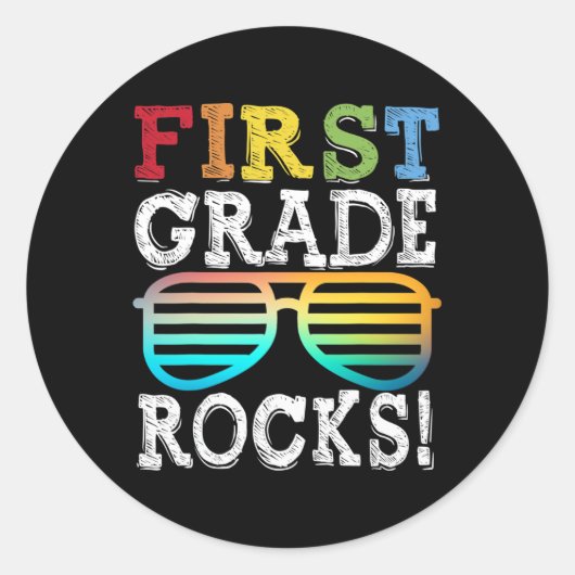 1年生の岩石1年生の分隊新学期T ラウンドシール (正面)