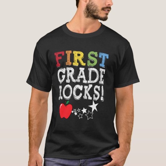 1年生の岩1年生の分隊先生戻る Tシャツ (正面)