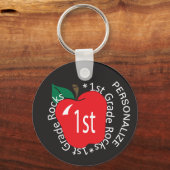 1年生の岩 – 学校先生 キーホルダー (正面)