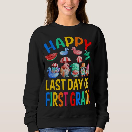 1年生の幸せな最終日先生学生Gnom スウェットシャツ (正面)