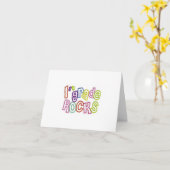 「1年生の幸せな1日目」 カード (黄色い花)