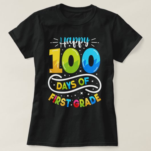 1年生の幸せな100日 Tシャツ (デザイン正面)