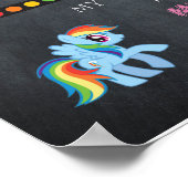 1年生の幼稚園、黒板の看板の写真 ポスター (角)