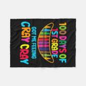 1年生の得Cray Teaの100感じ日 フリースブランケット (正面(横))