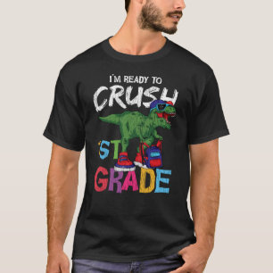 1年生の恐竜の学校用品のギフト Tシャツ