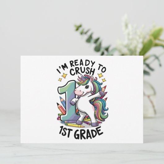 1年生の新学期に強いユニコーンの準備ができた 招待状 (スタンド正面)