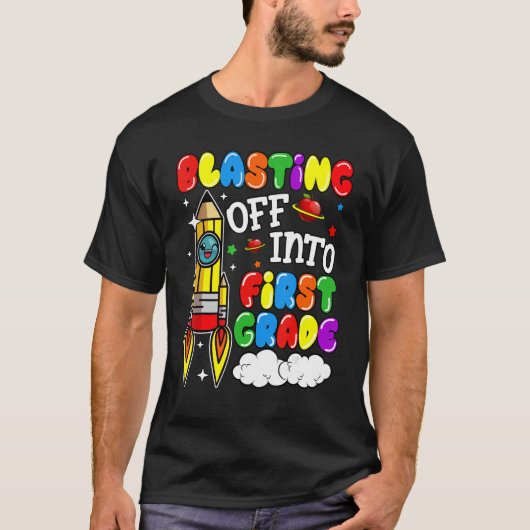 1年生の新学期少年に爆破 Tシャツ (正面)