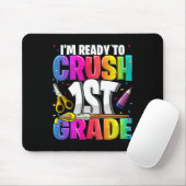 1年生の新学期・アート・キを倒す準備ができている マウスパッド (マウス)