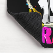 1年生の新学期・アート・キを倒す準備ができている マウスパッド (コーナー)