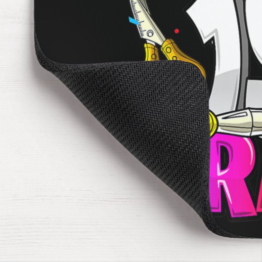 1年生の新学期・アート・キを倒す準備ができている マウスパッド (コーナー)