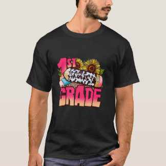 1年生の新学期 西部革ヒョウ柄 Tシャツ