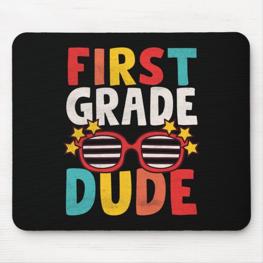 1年生の男の子の最初の日の学生K マウスパッド (正面)