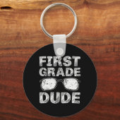 1年生の男Scに戻る学校のギフトの最初の日 キーホルダー (正面)