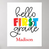 1年生の看板ポスター壁画の1日目 ポスター (正面)