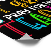 1年生の祈最初の日の先生 ポスター (角)