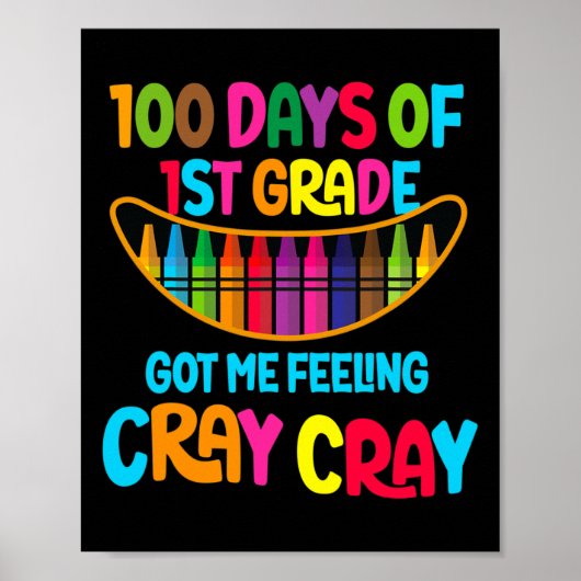 1年生の私のCray Crの幸せ100得の感じ日 ポスター (正面)