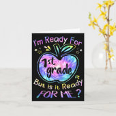 1年生の絞り染め新学期Hello First G カード (黄色い花)