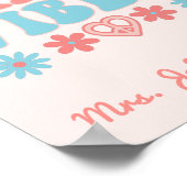 1年生の雰囲気 – レトロ教室 ポスター (角)