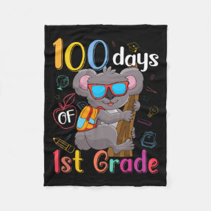 1年生の100日コアラ100日学校1年生 フリースブランケット