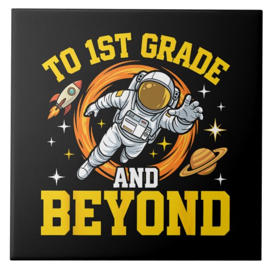 1年生へ + さらに Astronaut Student タイル (正面)