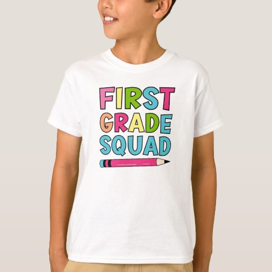 1年生カラフル分隊 – 新学期 Tシャツ (正面)