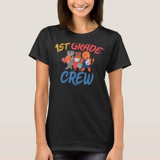 1年生クルー友達教え動物学園 Tシャツ (正面)