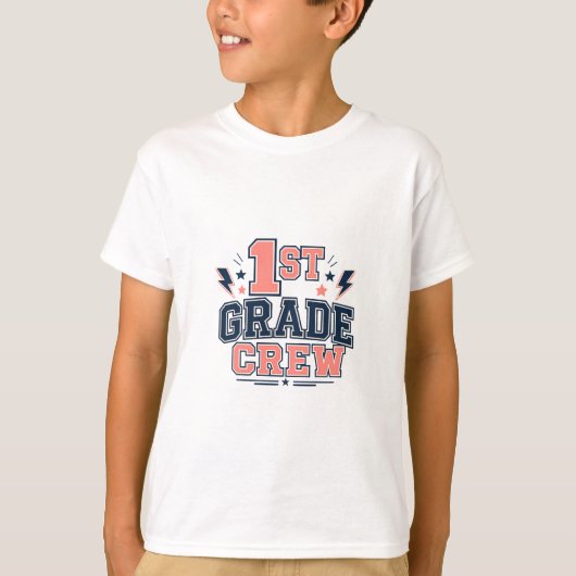 1年生クルー レトロ学生 Tシャツ (正面)