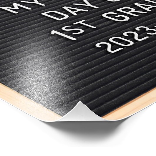 1年生サインの初日スクールの初日 フォトプリント (角)