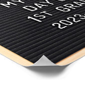 1年生サインの初日スクールの初日 ポスター (角)