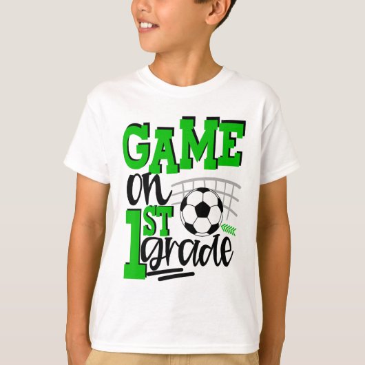 1年生サッカーCk通学初日 Tシャツ (正面)
