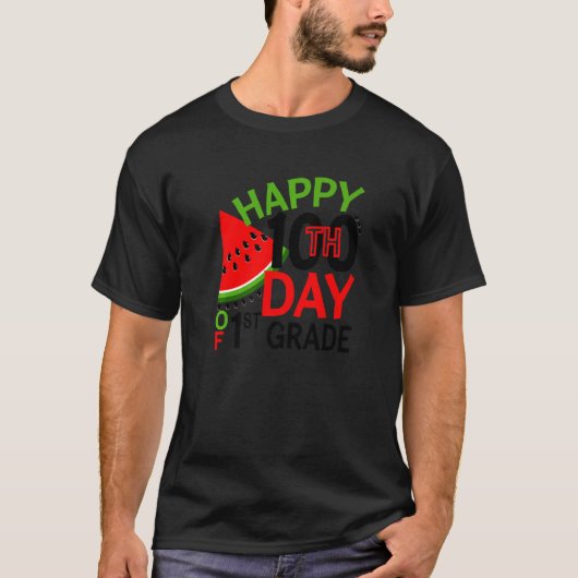 1年生スイカ先生Sの幸せ100日目 Tシャツ (正面)