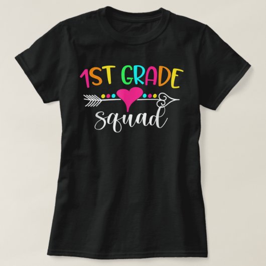1年生スクワッド先生学生新学期Gir Tシャツ (デザイン正面)