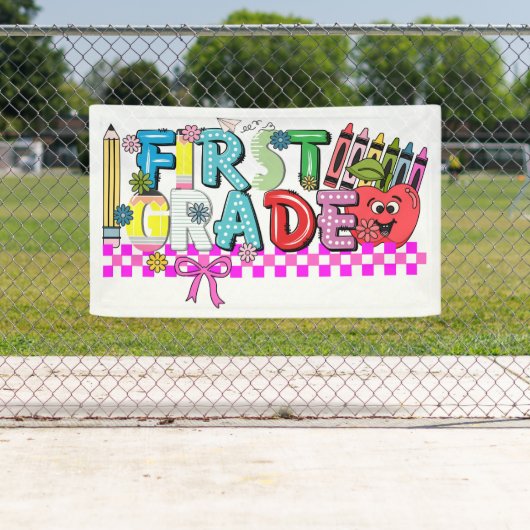 1年生タイポグラフィ 横断幕 (インサイチュ)