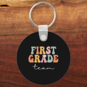 1年生チームレトロGroovyヴィンテージの初日 キーホルダー (正面)